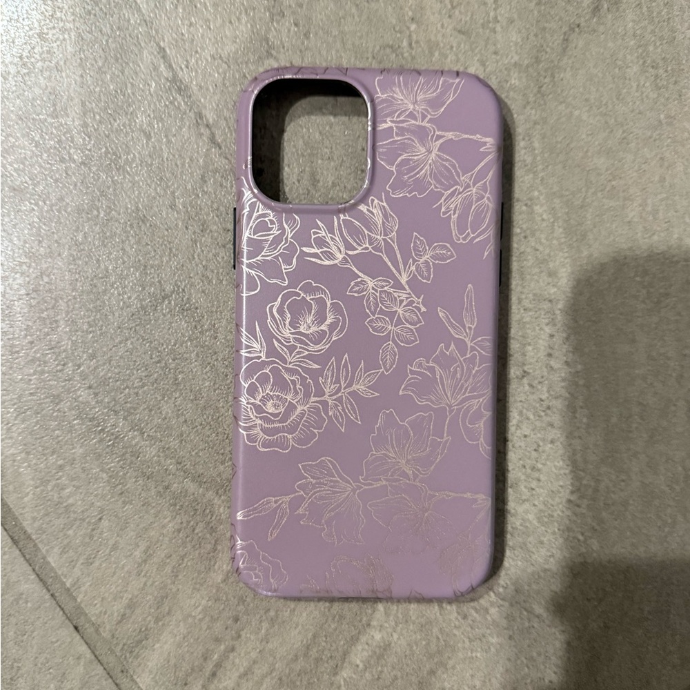 Velvet Caviar Pinkish Purple Floral iPhone 12 Case